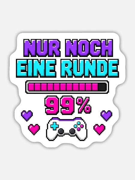 Gaming Lover - Sticker Größe L (20 x 20 cm) - Mattweiß