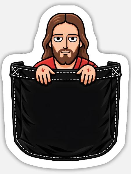 Jesus - Its my birthday - Sticker Größe L (20 x 20 cm) - Mattweiß