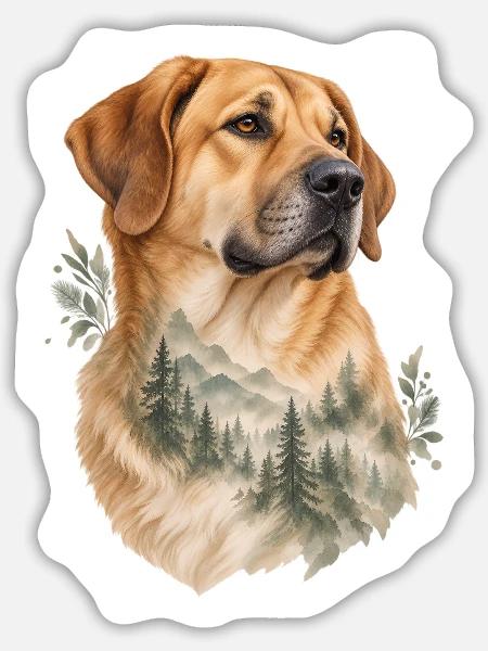 Sarabi - Sticker Größe L (20 x 20 cm) - Mattweiß