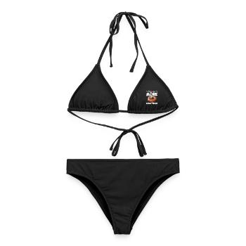 Freche Möwe #lovely toons - Frauen Bikini - Schwarz - Vorne - AI Model Female 172 light (172cm)