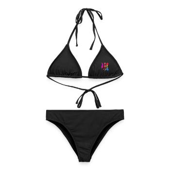 11 JAHRE 11. GEBURTSTAG - Frauen Bikini - Schwarz - Vorne - AI Model Female 172 light (172cm)