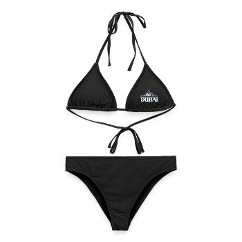 Dubai Vereinigte Arabische Emirate The Palm - Frauen Bikini - Schwarz - Vorne - AI Model Female 172 light (172cm)