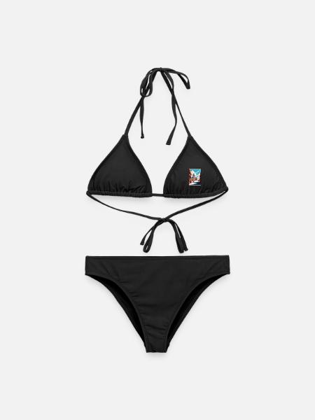 Syracuse New York State Vintage Reiseposter WPA - Frauen Bikini - Schwarz