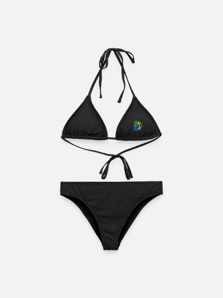 Motocross Bike Motorradfahrer Jungen Motorrad - Frauen Bikini - Schwarz