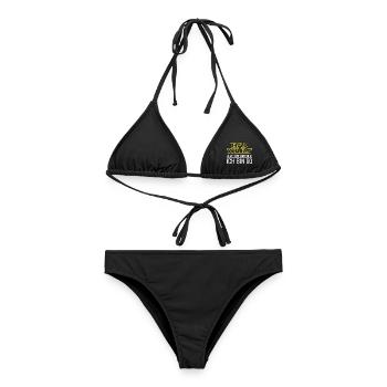 60. Geburtstag Das wars mit der Jugend - Frauen Bikini - Schwarz - Vorne - AI Model Female 172 light (172cm)