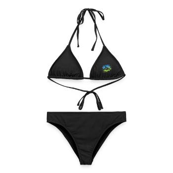 Go Kart Gokart Go-Kart Motorsport Kartfahrer - Frauen Bikini - Schwarz - Vorne - AI Model Female 172 light (172cm)