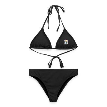 NUMMER 11 BASKETBALL 11. GEBURTSTAG - Frauen Bikini - Schwarz - Vorne - AI Model Female 172 light (172cm)