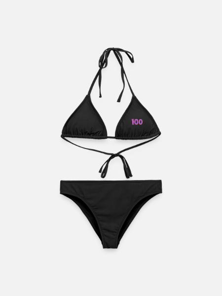 100. 100 ANS. 100e ANNIVERSAIRE - Bikini femme - noir