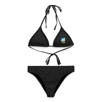 Anchorage Alaska Vintage Reiseposter Souvenir - Frauen Bikini - Schwarz - Vorne - AI Model Female 172 light (172cm)