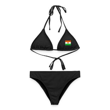 Niger - Frauen Bikini - Schwarz - Vorne - AI Model Female 172 light (172cm)