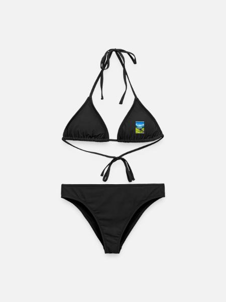 Orient Express Europa Deko Vintage Reiseposter - Frauen Bikini - Schwarz