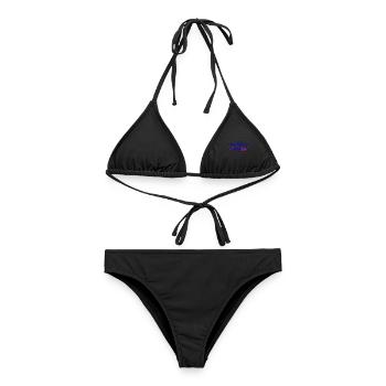 mein zu Hause ist bei Dir - Frauen Bikini - Schwarz - Vorne - AI Model Female 172 light (172cm)
