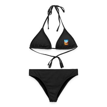 Dinosaurier National Monument Utah Reiseplakat - Frauen Bikini - Schwarz - Vorne - AI Model Female 172 light (172cm)