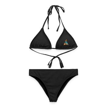 Meisterhafter Iaido Schwertzieher - Frauen Bikini - Schwarz - Vorne - AI Model Female 172 light (172cm)