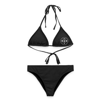 Cat Mom Katzen Mama Herz Pfote Katze Katzenmama - Frauen Bikini - Schwarz - Vorne - AI Model Female 172 light (172cm)