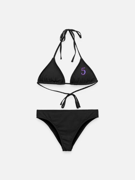 5. CINQ - Bikini femme - noir