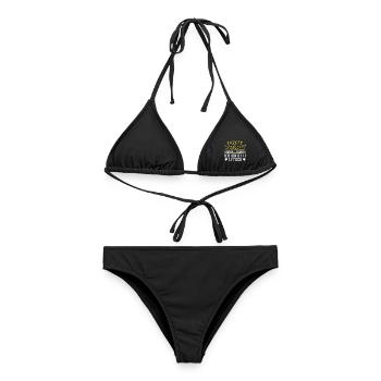 50. Geburtstag Fuffzich Das wars Mit der Jugend - Frauen Bikini - Schwarz - Vorne - AI Model Female 172 light (172cm)