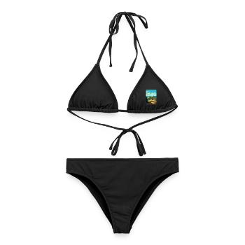 Great Malvern England Uk Travel Poster Souvenir - Women's Bikini - black - Front - AI Model Female 172 light (172cm)