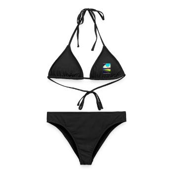 Affiche de voyage souvenir du stade de Selhurst Park WPA - Bikini femme - noir - Devant - AI Model Female 172 light (172cm)