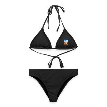 Green River Utah Vintage Reiseposter Souvenir - Frauen Bikini - Schwarz - Vorne - AI Model Female 172 light (172cm)
