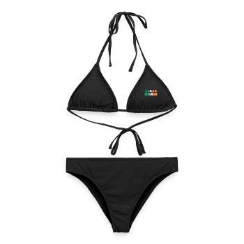 Irland - Frauen Bikini - Schwarz - Vorne - AI Model Female 172 light (172cm)