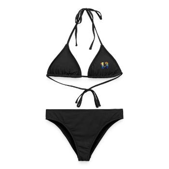 NON. 13 NUMÉRO 13 COOL 13E ANNIVERSAIRE - Bikini femme - noir - Devant - AI Model Female 172 light (172cm)