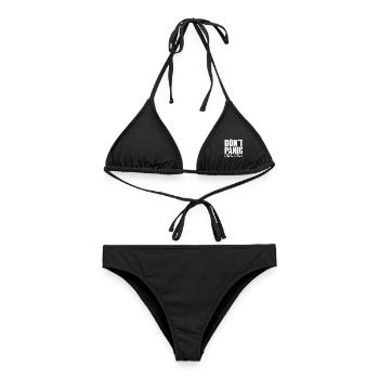 Keine Panik – Vertraulichkeitsmodus: EIN - Frauen Bikini - Schwarz - Vorne - AI Model Female 172 light (172cm)