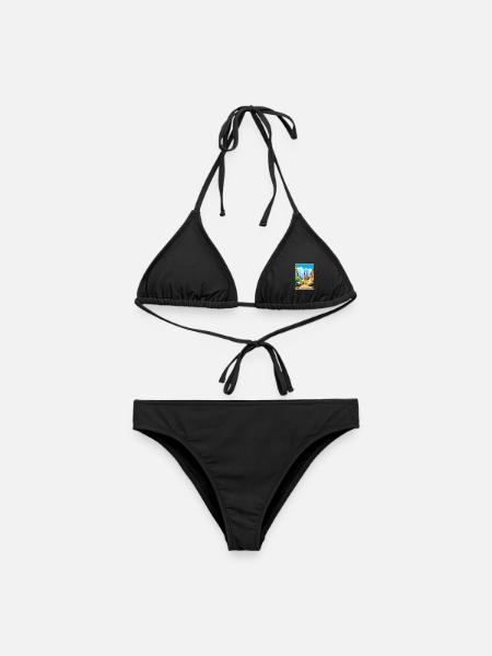 Magdeburg Dekoration Deutschland Vintage Reiseposter - Frauen Bikini - Schwarz
