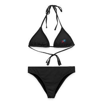 Treffsicherer Bogenschütze Turnier - Frauen Bikini - Schwarz - Vorne - AI Model Female 172 light (172cm)