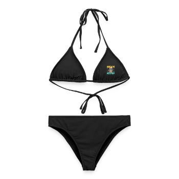 Arcade Spiele Video Spiel Spiel Nerd Streamer - Frauen Bikini - Schwarz - Vorne - AI Model Female 172 light (172cm)