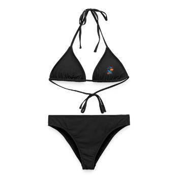 Umsichtiger Anästhesist Operationssaal - Frauen Bikini - Schwarz - Vorne - AI Model Female 172 light (172cm)