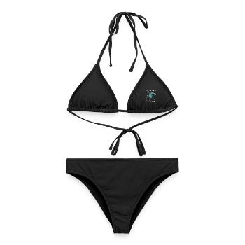 Wels angeln Waller fischen Sportfischen auf Wels - Frauen Bikini - Schwarz - Vorne - AI Model Female 172 light (172cm)