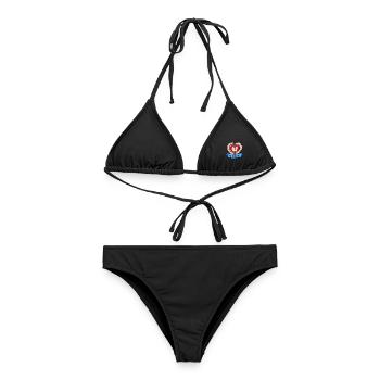 Herzliche Hebamme Geburtsvorbereitung - Frauen Bikini - Schwarz - Vorne - AI Model Female 172 light (172cm)