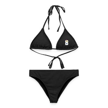 NUMBER 8 BASKETBALL 8TH BIRTHDAY - Women's Bikini - black - Front - AI Model Female 172 light (172cm)