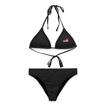 Malaysien - Frauen Bikini - Schwarz - Vorne - AI Model Female 172 light (172cm)
