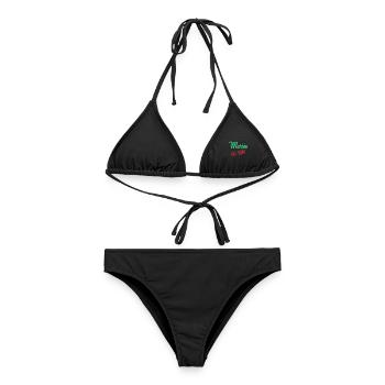 EVJF. MARIEE. TEAM. TEAM MARIEE. FUTURE MARIEE - Bikini femme - noir - Devant - AI Model Female 172 light (172cm)