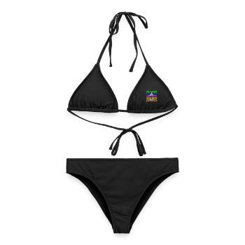 Trampolinspringen Trampolin Trampolin Trampolinspr - Frauen Bikini - Schwarz - Vorne - AI Model Female 172 light (172cm)