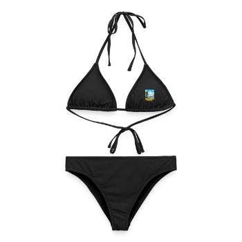 Wald Von Fontainebleau Nationalpark Souvenir - Frauen Bikini - Schwarz - Vorne - AI Model Female 172 light (172cm)