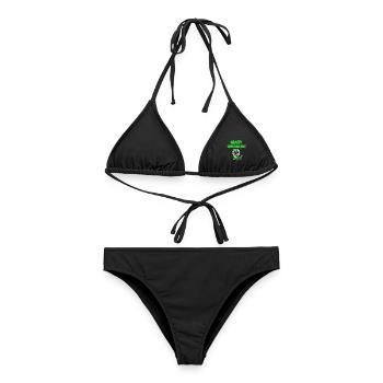 Crazy Crocodile - Frauen Bikini - Schwarz - Vorne - AI Model Female 172 light (172cm)