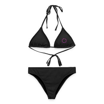Kreis Symbol Kreisform Neue Variante - Frauen Bikini - Schwarz - Vorne - AI Model Female 172 light (172cm)