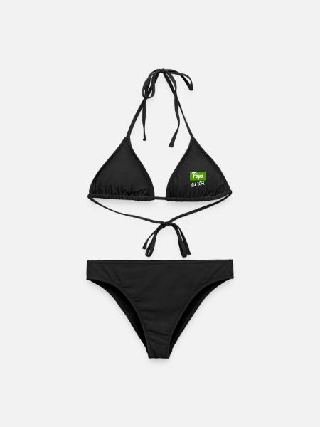 BONNE FÊTE PAPA. PAPA. FÊTE DES PÈRES. PÈRE - Bikini femme - noir