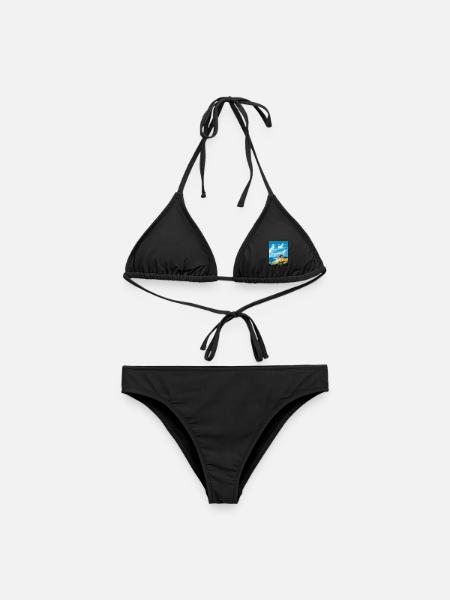 Gotland Schweden Vintage Reiseplakat Souvenir WPA - Frauen Bikini - Schwarz