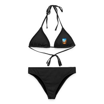 Arches National Park Utah Vintage Reiseposter - Frauen Bikini - Schwarz - Vorne - AI Model Female 172 light (172cm)