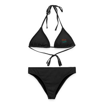 Retour à l’école - Bikini femme - noir - Devant - AI Model Female 172 light (172cm)