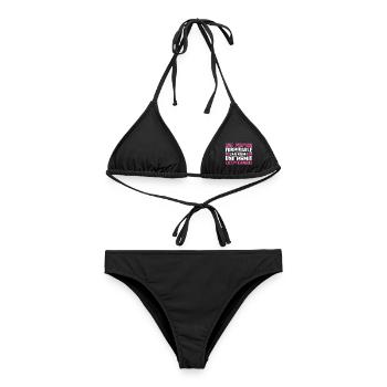 Cadeau pour Grand-Mère - Une Mamie Exceptionnelle - Bikini femme - noir - Devant - AI Model Female 172 light (172cm)