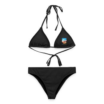 Toledo Spanien Vintage Reiseposter WPA Souvenir - Frauen Bikini - Schwarz - Vorne - AI Model Female 172 light (172cm)