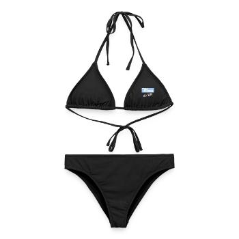 OMA. MUTTERTAG. ALLES GUTE ZUM GEBURTSTAG OMA. ICH LIEBE DICH - Frauen Bikini - Schwarz - Vorne - AI Model Female 172 light (172cm)