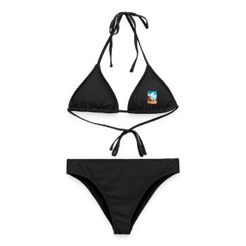 Große Treppe Utah Wüste Vintage Reiseposter - Frauen Bikini - Schwarz - Vorne - AI Model Female 172 light (172cm)