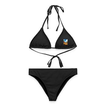 Dinosaurier National Monument Utah Reiseplakat - Frauen Bikini - Schwarz - Vorne - AI Model Female 172 light (172cm)