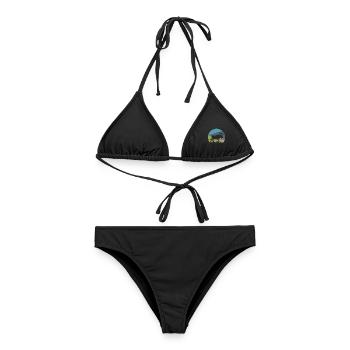 Elch - Frauen Bikini - Schwarz - Vorne - AI Model Female 172 light (172cm)